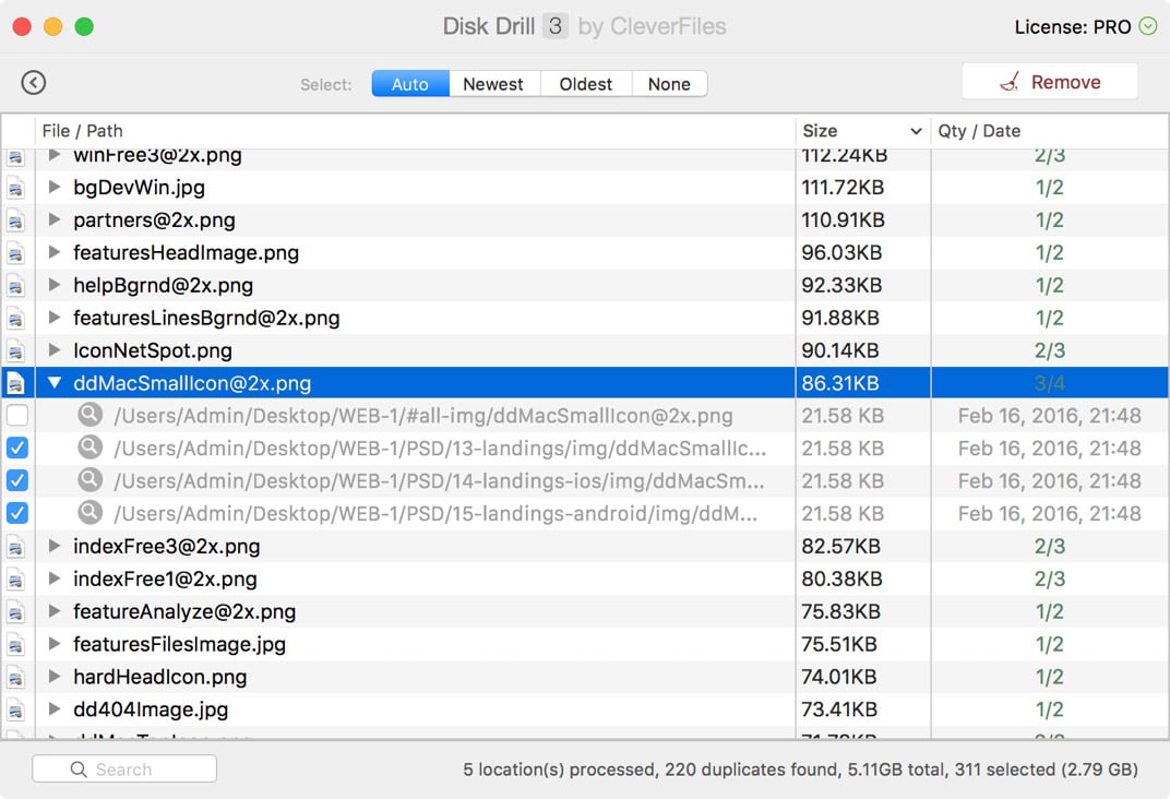 duplicate file remover for mac 2016